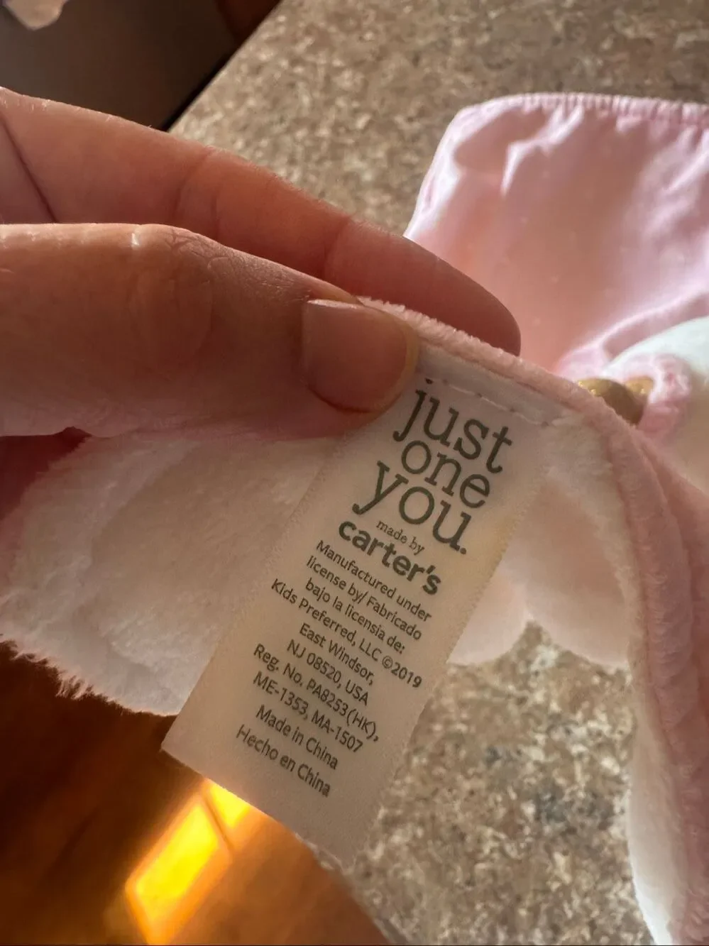 Carter’s Just One You Unicorn Lovey Security Blanket Pink Polka Dot 2019